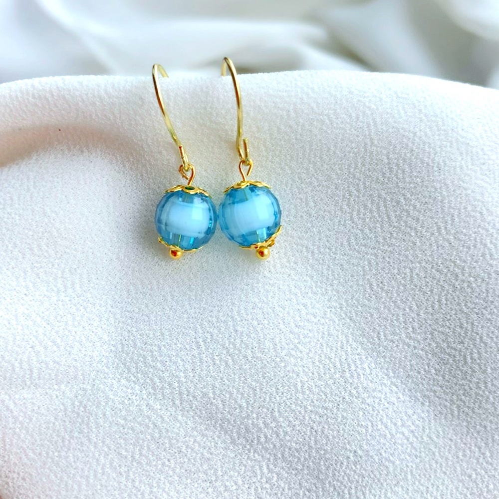 ❤️2for$12❤️ women Christmas blue drop earrings gift for her Holiday Party Gifts